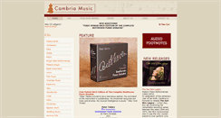Desktop Screenshot of cambriamus.com